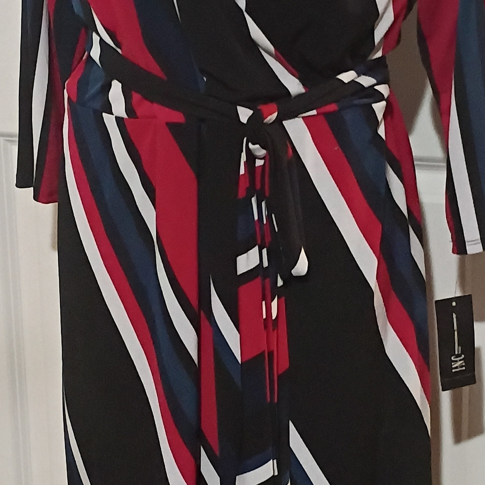 INC International Concepts Multicolor Long Sleeve Dress